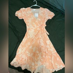 PINK FLOWY SUMMER DRESS